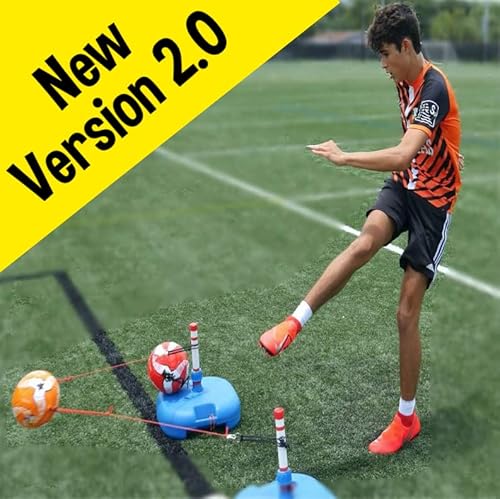 SoccerMAS REACT3ON | All Ages | The World's Fastest Soccer Trainer | ONE2TRAIN Soccer Training Equipment - Soccer Ball 5, 3 for Reaction Reflexes Skills - Indoor - SOCCERFLIX Agility Training Set