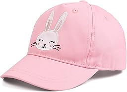 XIAOHAWANG Coton Enfant Casquette Broderie Ours Lapin Chapeau pour Bébé Fille Garçon Chapeaux De Soleil 6 Mois-10 Ans