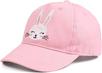 Zsedrut Girls Baseball Cap Kids Cotton Sun Hat Spring Summer Boys Peak Caps Adjustable Bunny Hats