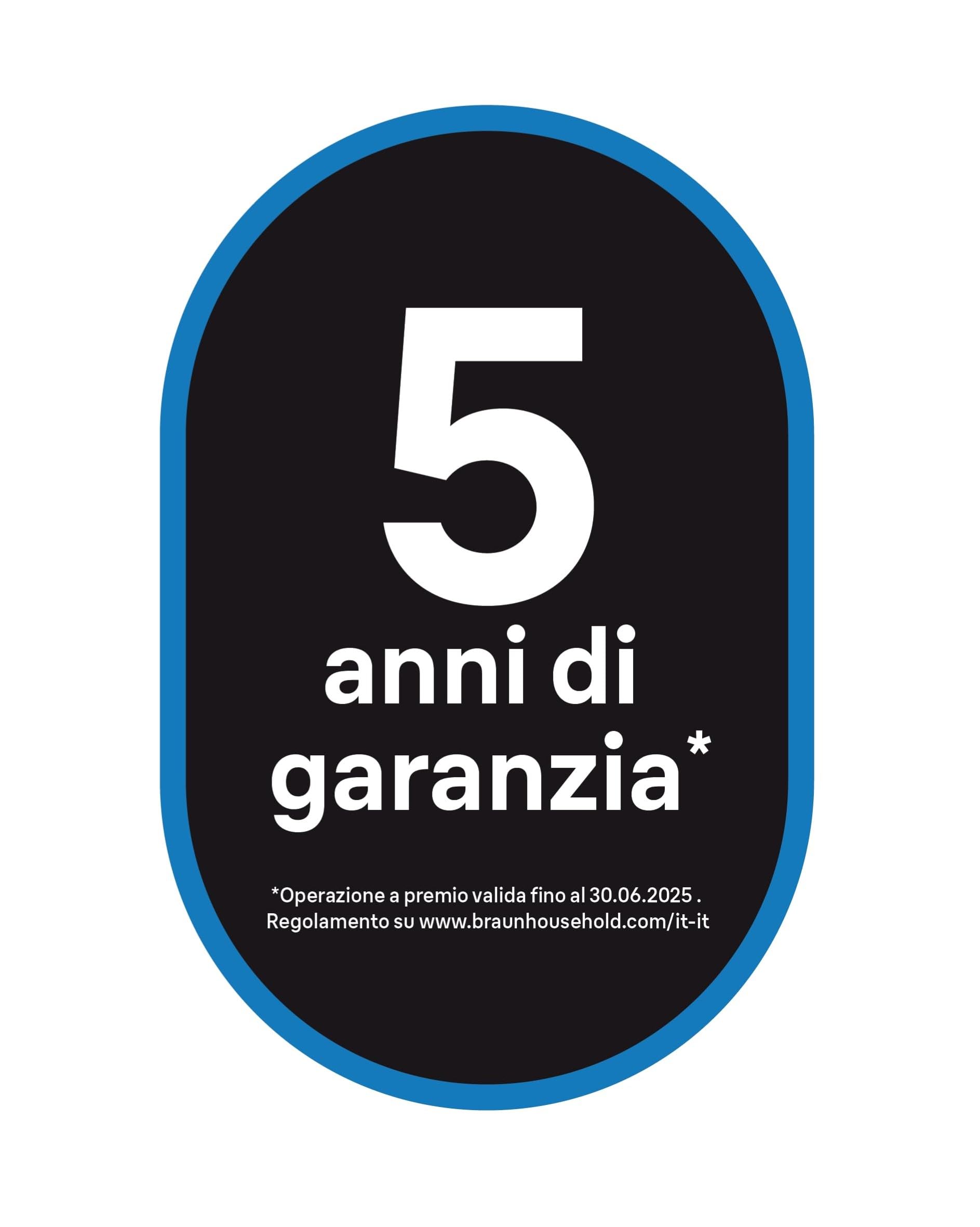 Braun TexStyle 5 SI5256BL, Ferro da Stiro con Piastra FreeGlide 3D SuperCeramic, Punta di Precisione, Manico Aperto Ergonomico, Ricarica 300ml, Sistema Antigoccia, Colpo Vapore 210 g/min, 2600W, Blu