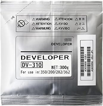 Developer Powder for Konica Minolta Bizhub 250 350 200 282 362 DI 2510 3510 7728 Aurora AD 258 358 368 DV310 Developer Powder - 300g