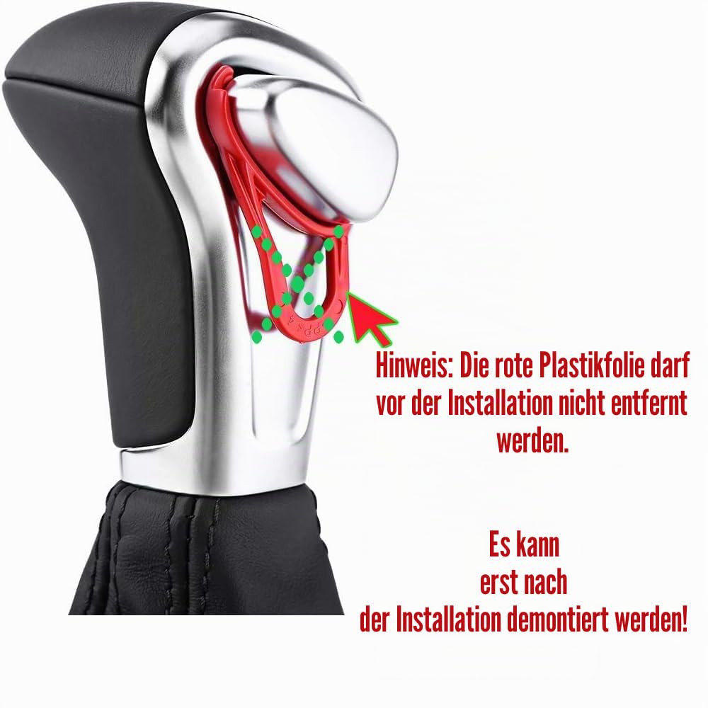 Schaltknaufabdeckung aus Leder mit Staubschutz für A-udi A4 B8 A5 Q5