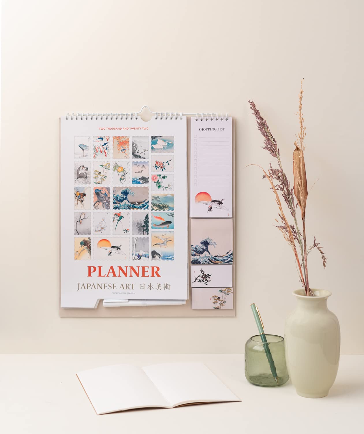 Grupo Erik Official 2022 Japanese Art Wall Calendar Monthly Planner 16 Months Sep 2021 Dec