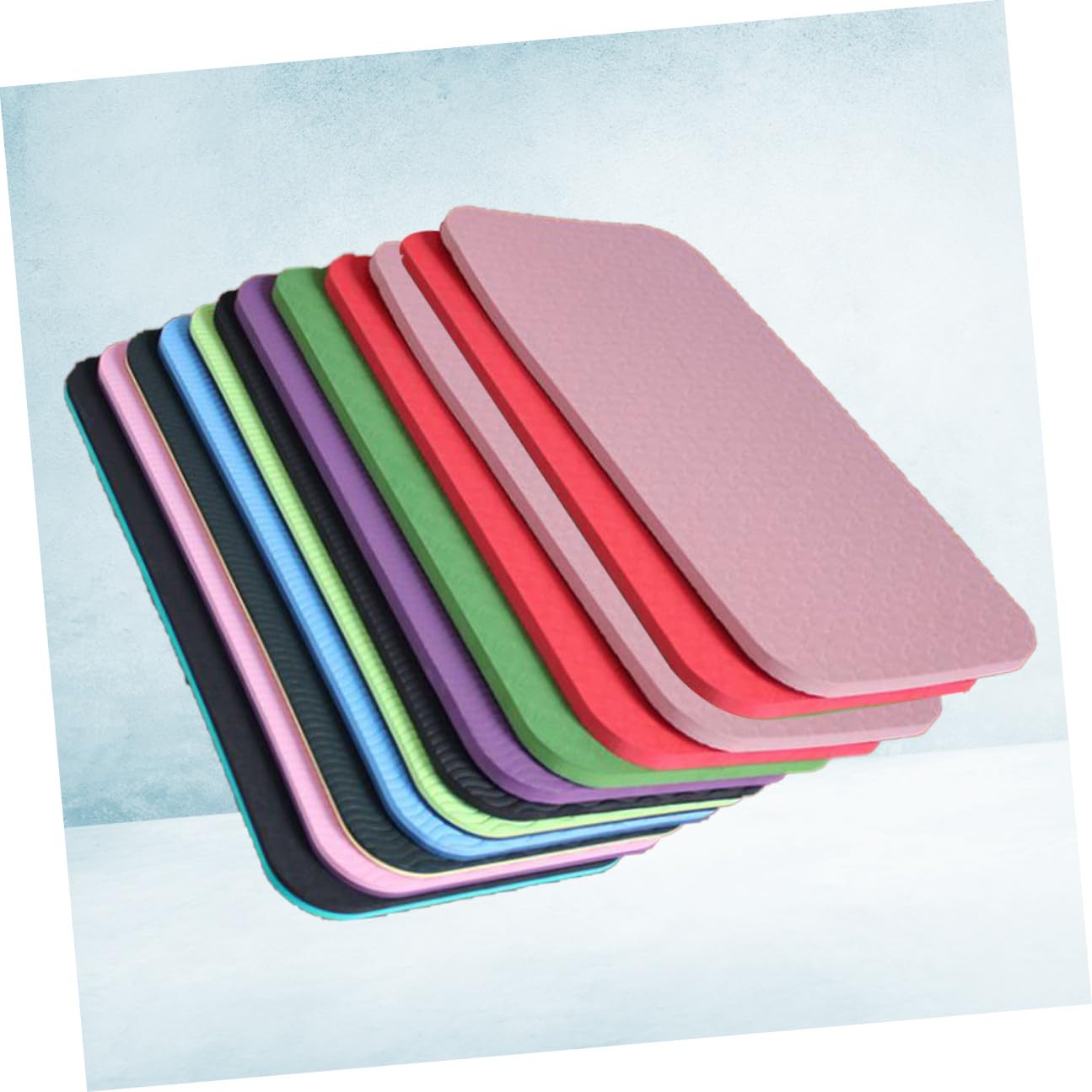 Cojín de Asiento y Rodilleras de Yoga Tpe Almohadilla Gruesa para Arrodillarse Acolchado Antideslizante para Pilates Gimnasia y Actividades al Aire Color
