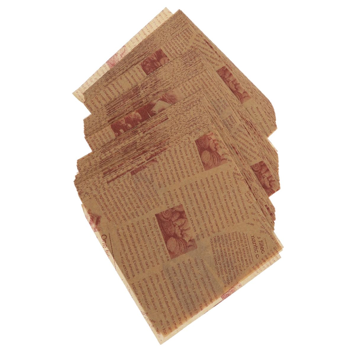 Papier Sulfurisé de Cuisson 200 Pièces 25x25 Cm Résistant la Graisse et Antiadhésif pour Cuisson Four et Emballage