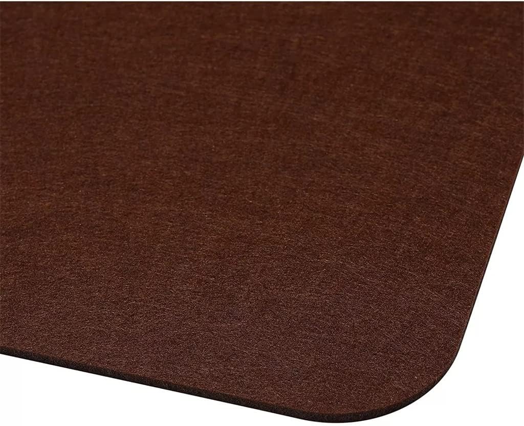 Western Food Felt Placemat Insulation Absorbent Table Mat Coaster Decorative Brown Set