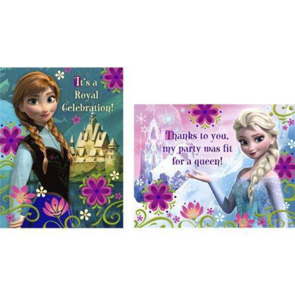Hallmark Frozen Invitation and Thank You (8 Each)