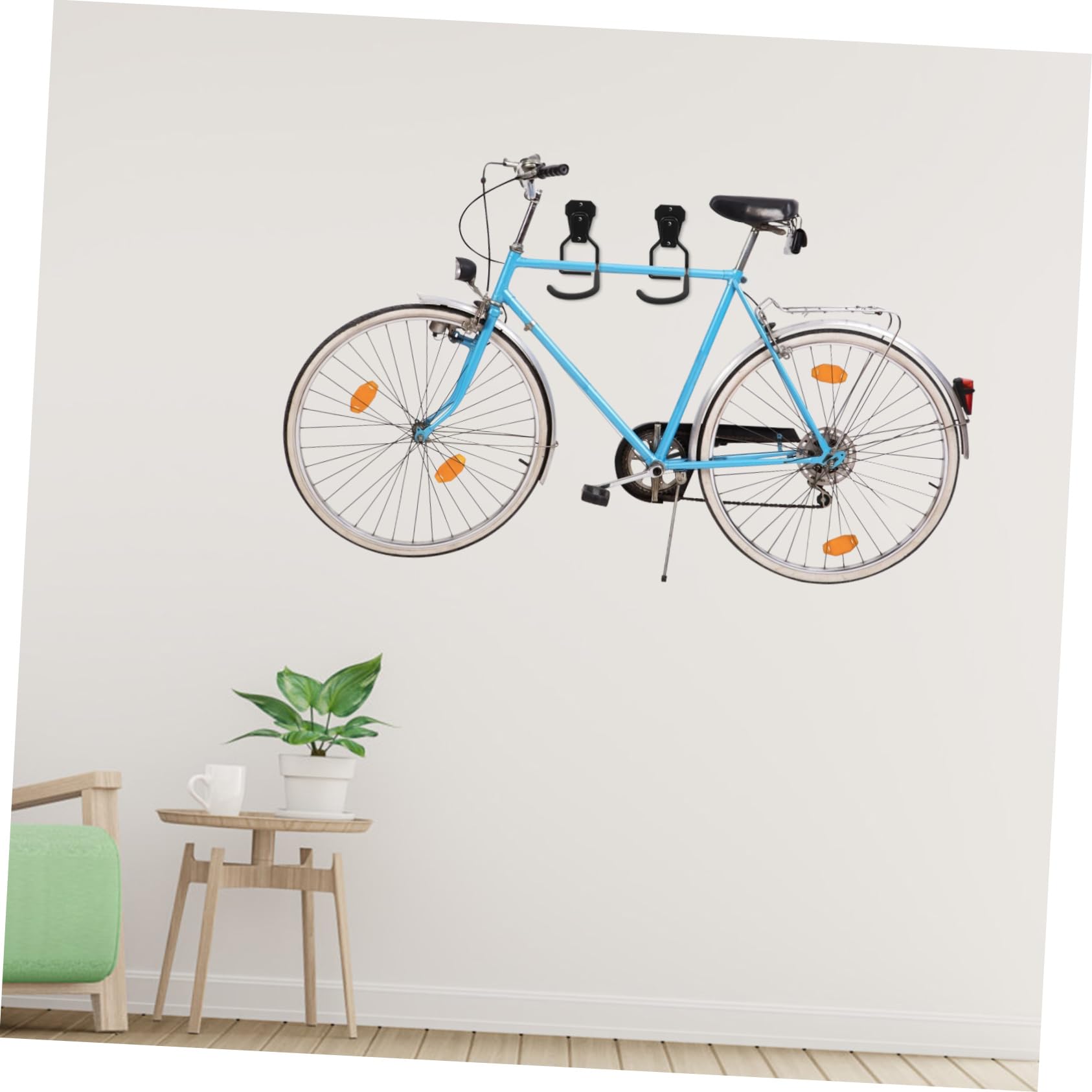 VILLCASE 4piezas Ganchos De Garaje Para Bicicletas Soporte De Pared Para Herramientas De Jardín Organizador Multiusos De Garaje Ganchos De Almacenamiento Para