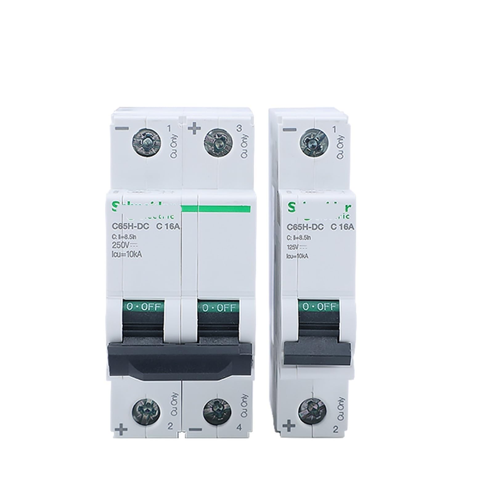 Disjoncteur Acti9 C65H-DC A9N22062 pour éviter court-circuit DC