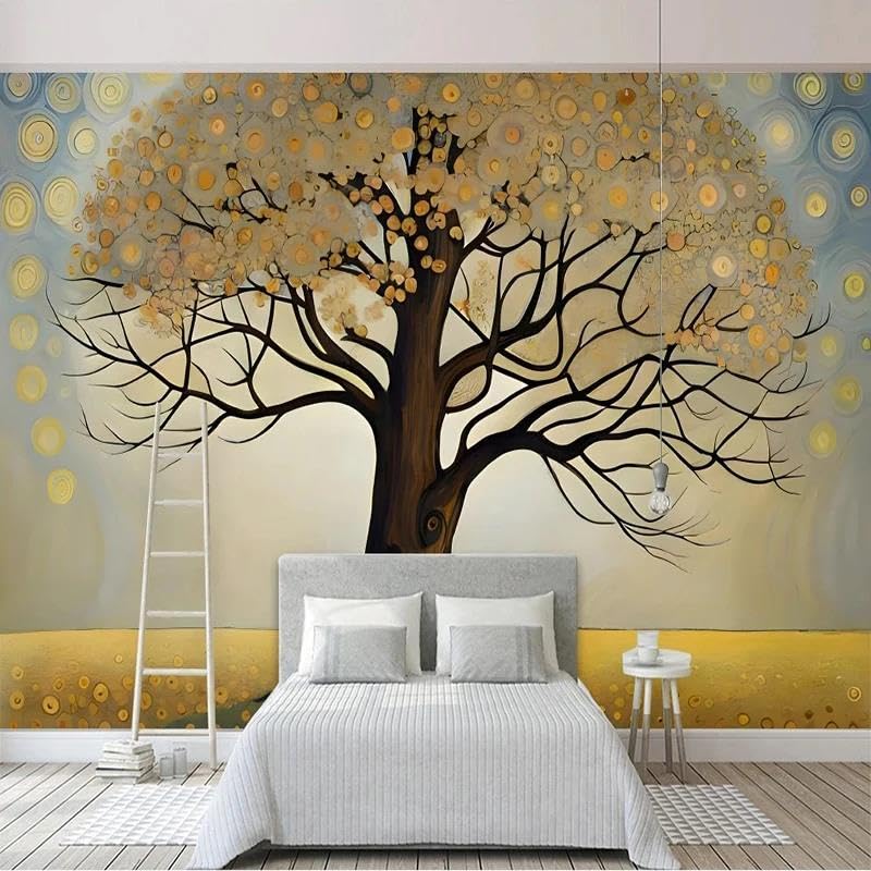 Papier peint 3D arbre conte de fées pour masquer les imperfections