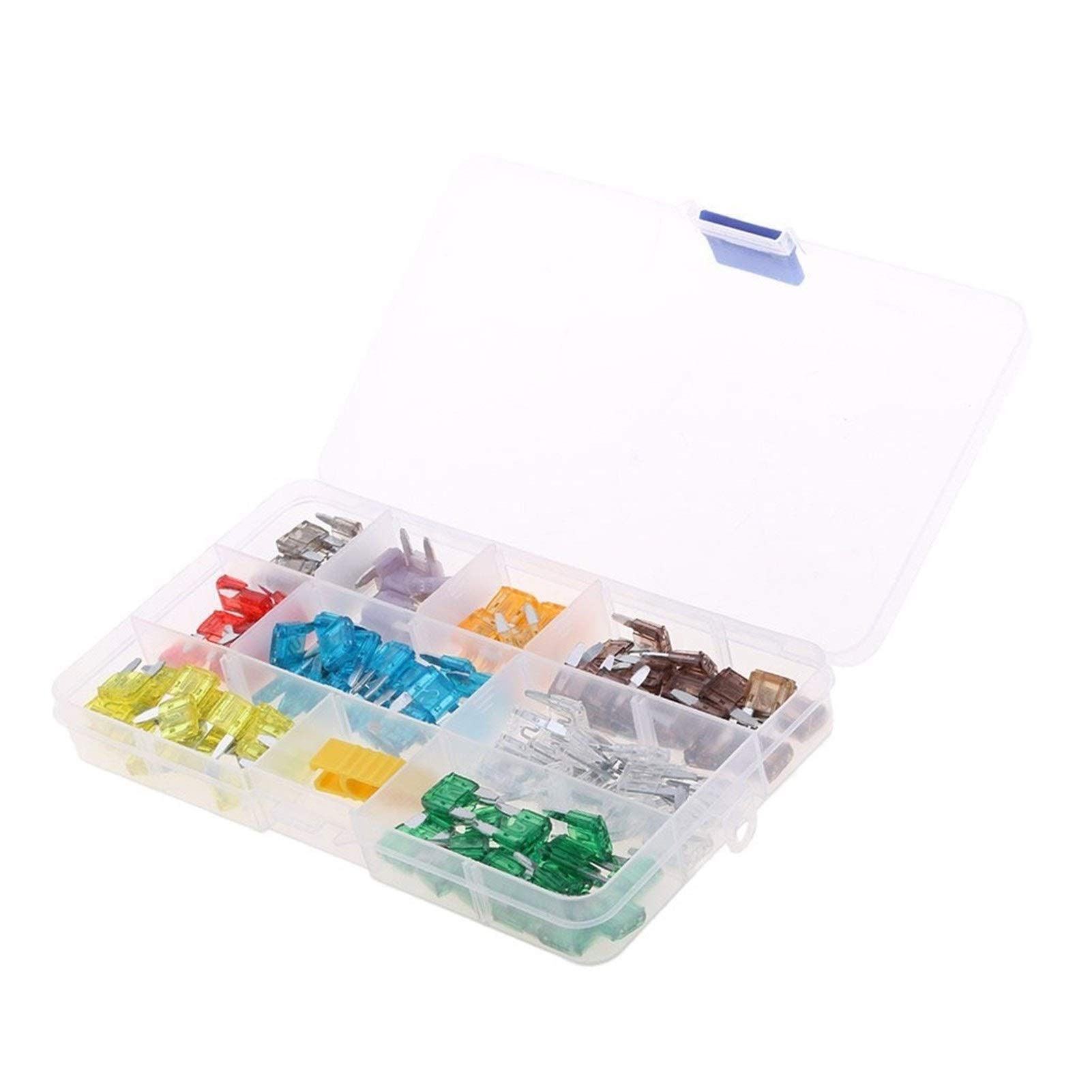 140 Pezzi Assortiti Mini fusibili a Lama per Camion per Auto con estrattore (2/3/5/7.5/10/15/20/25/30/35/40 AMP)