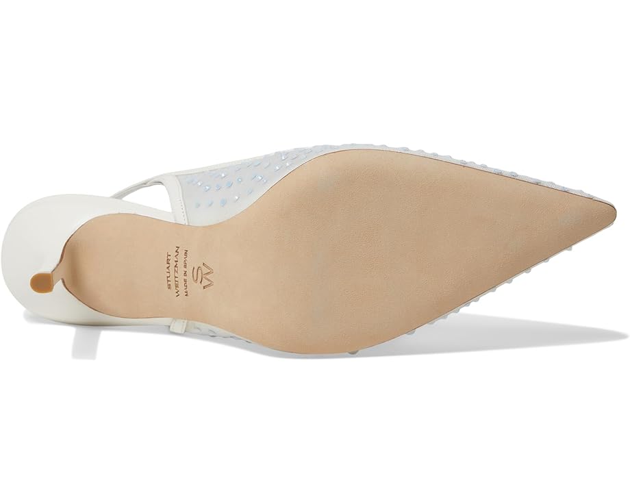 Stuart Weitzman Emilia Mesh 85 Slingback - Bottom View