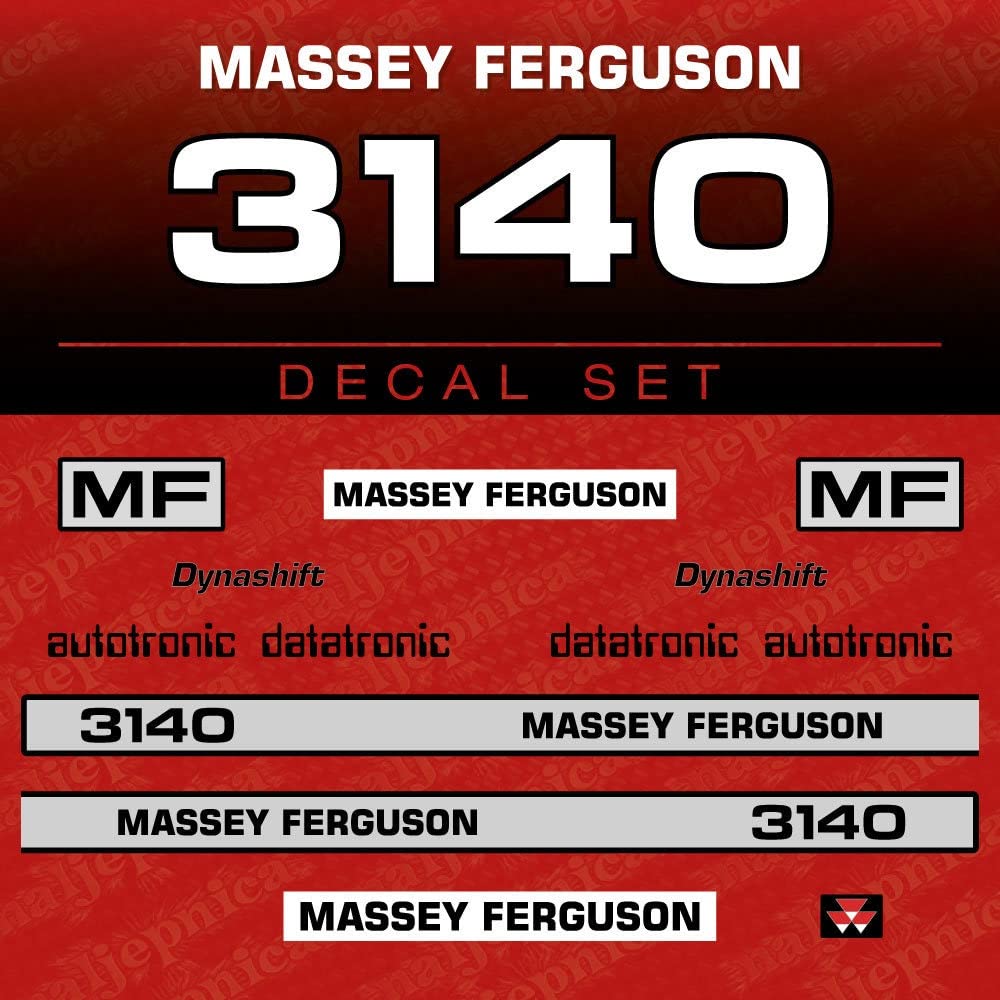 Buy Massey 411 Decals Aftermarket Replacement for Ferguson 3140 Tractor