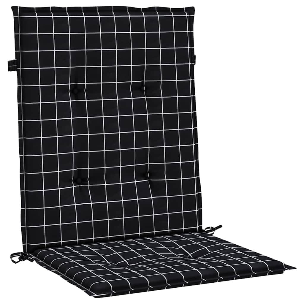 Coussin de chaise à dossier bas pour vos repas en terrasse lot de 4 étanches