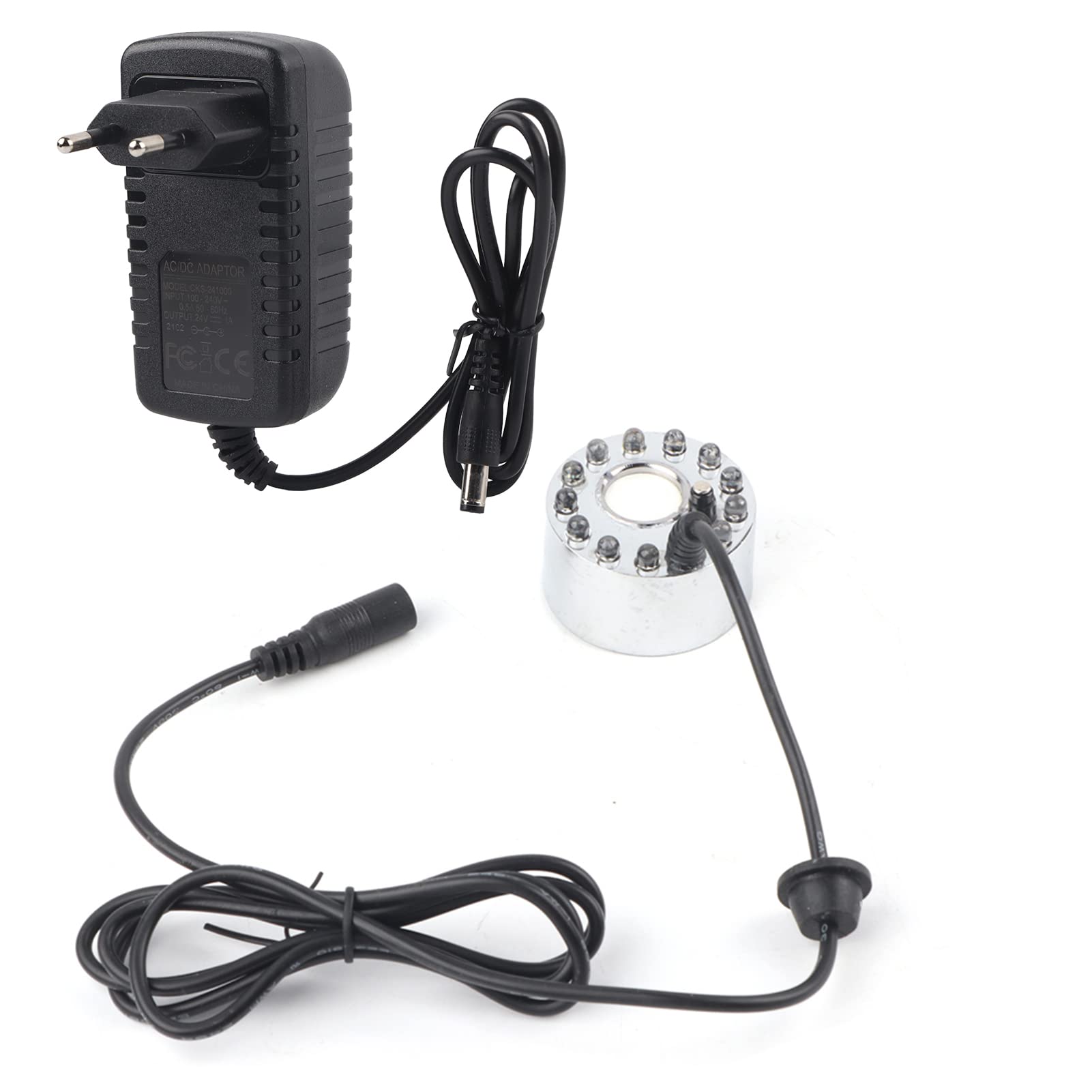 Nebulizzatore A Ultrasuoni Con 12 Luci LED - Generatore Di Nebbia Per Fontane, Halloween, Giardini E Decorazioni