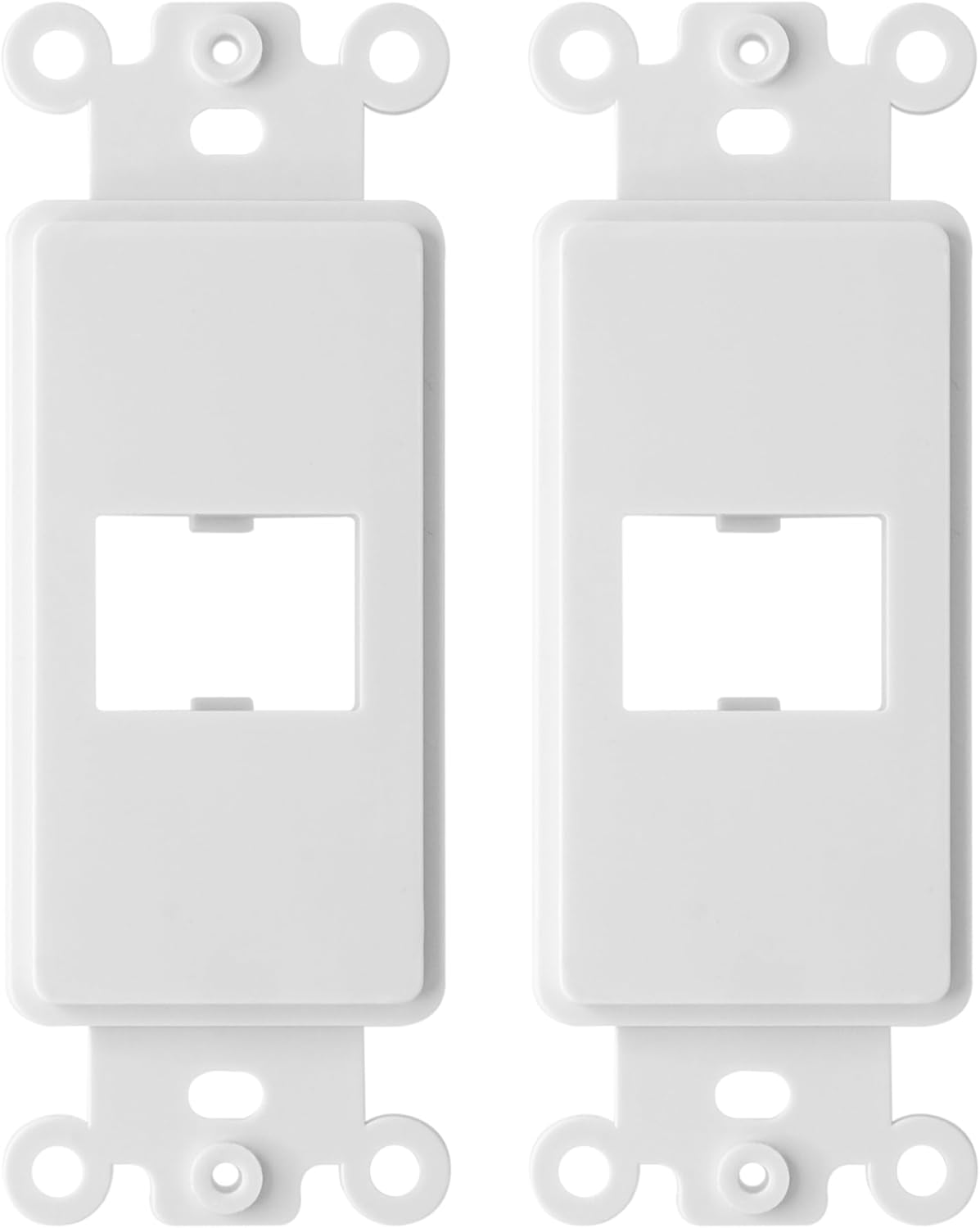Decorator HDMI 1-Port Insert, 1-Gang Rocker Wall Plate Insert (White, 2 Pack)