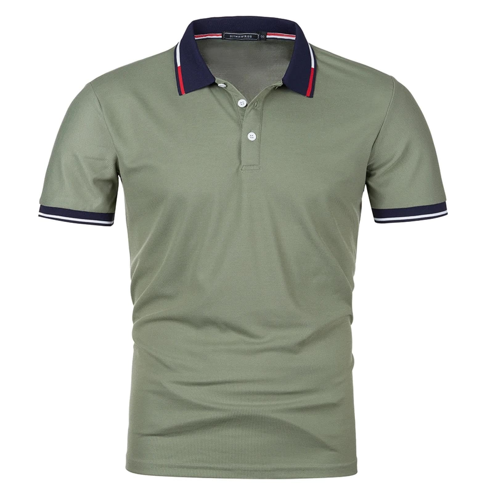 Men Chemise Homme Manches Longues Casual Shirt Businesshommes À Manches Courtes Polos Casual Chemise Revers Respirant