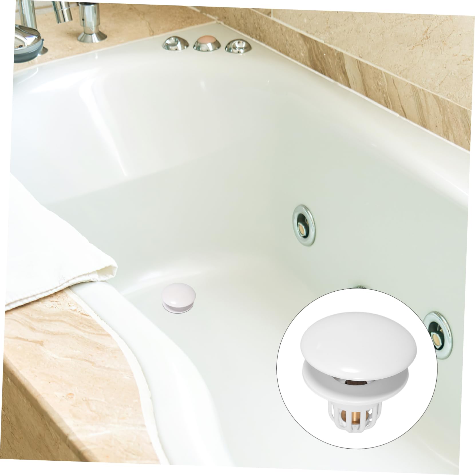 jojofuny 5pezzi Tappi Per Lavabo Stopper Per Lavandini e Vasche Facile Installare e Resistente Accessorio Per La Casa