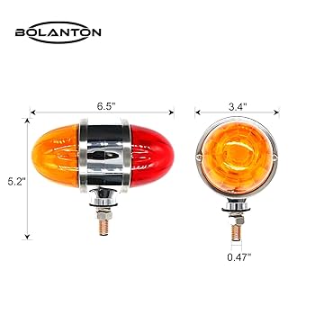 Amazon.com: BOLANTON 2Pcs Double Face Fender Lights Turn