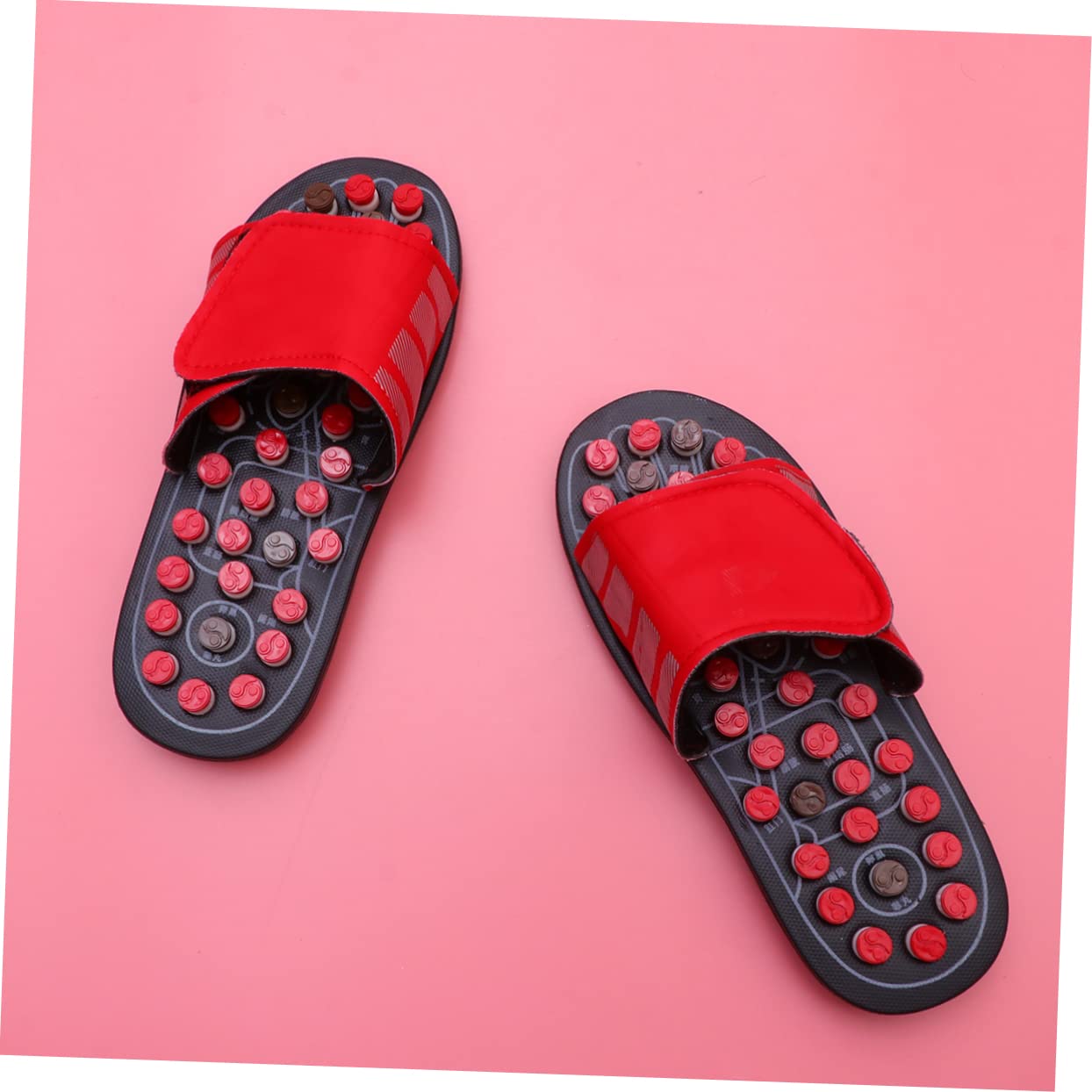 Beavorty Akupunktur Sandalen Massage Pantoletten Fußakupressur Schuhe Aus Eva-material Zur Beruhigung Der Füße Für Bessere Durchblutung Anti-design Gesundheitsmassageschuhe