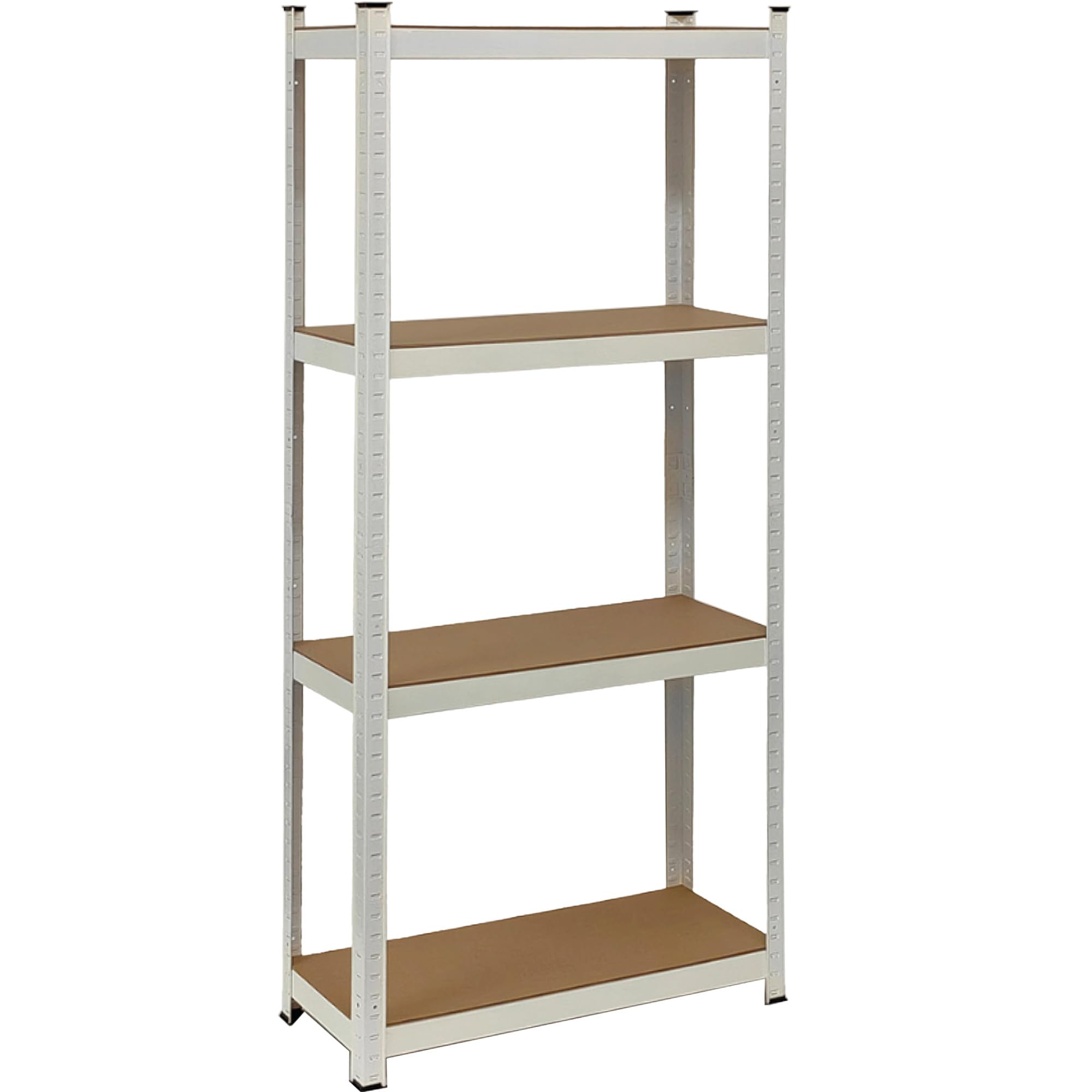 SICIGNANO CASALINGHI Scaffale in Metallo con 5 Ripiani MDF, 90x40x180 cm, Bianco (CM.75X30X173h, 2, CONFEZIONE)