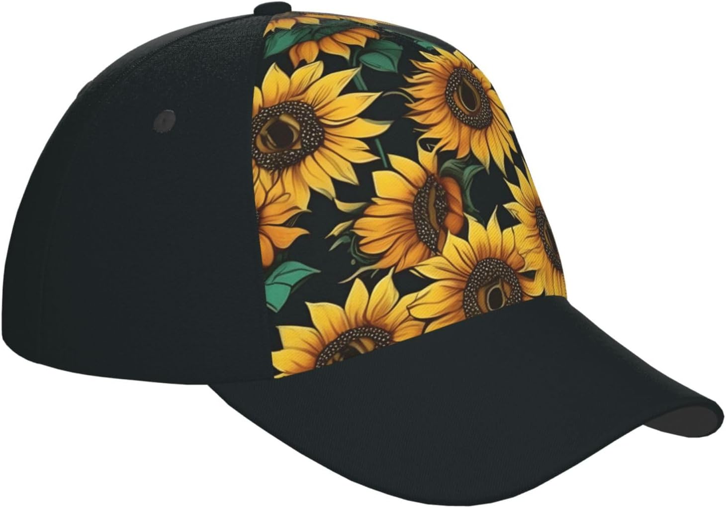 This Print Baseball Cap is a Unisex Personalized Gift, for Daily use Outdoor Activities Black image 3