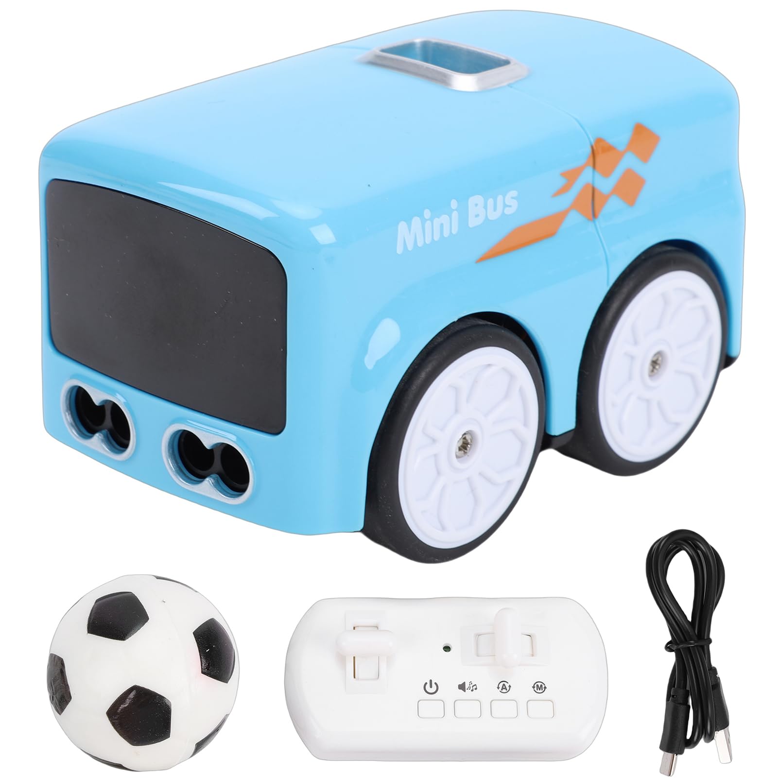 Magic Mini RC Bus, 2026 Gesto y Control Remoto Sensor Inteligente Coche, Seguimiento de Línea de Evitación Automática Vehículo RC de Escritorio con Luces de Expresión LED (Blue)