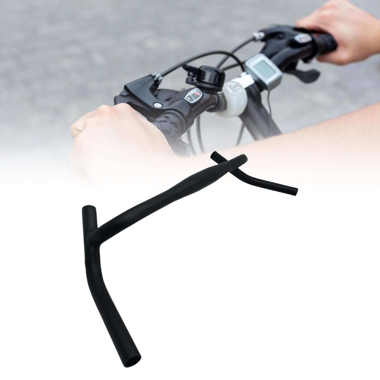 Generic Manubrio per Bicicletta Professionale in Lega di Alluminio Resistente Facile Da Installare Ricambio Diretto Accessorio Pratico Adatto per Ciclismo Str