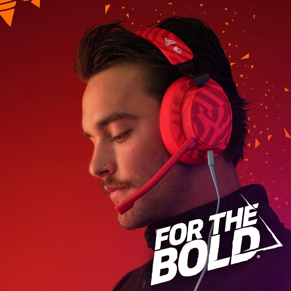 Image of Skullcandy SLYR Multi-Platform Over-Ear Wired Gaming Headset, Works with Xbox PlayStation and PC - Doritos