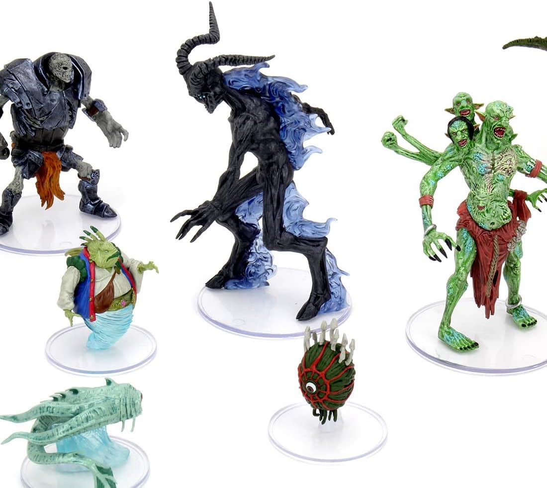 WizKids D&D Icons of The Realms Miniatures: Fangs and Talons Individual Booster, Black