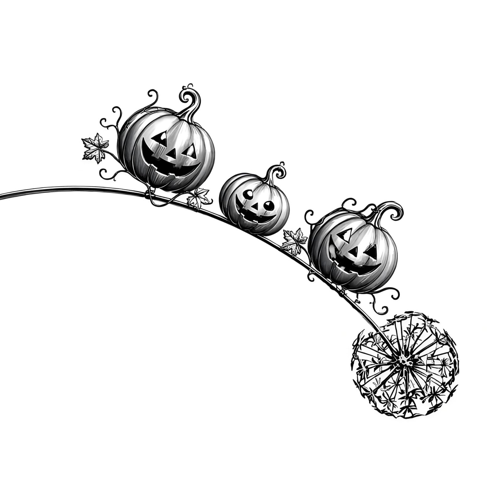 Seasonal Garden Decor Stake, Metal Halloween Yard Piece, Entryway Border Accent, Outdoor Display for Parties Patios Yard Decor Garden Stake Walkway Accent Flower Bed Display Soil Insert Porch Border