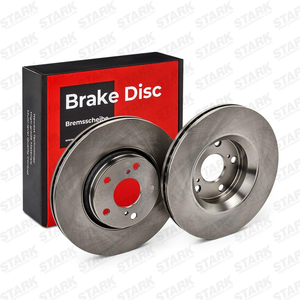 STARK SKBD-0020301 2x Disco de freno Delantero sin tornillos Compatible con TOYOTA AVENSIS Ranchera familiar ZRT27, ADT27