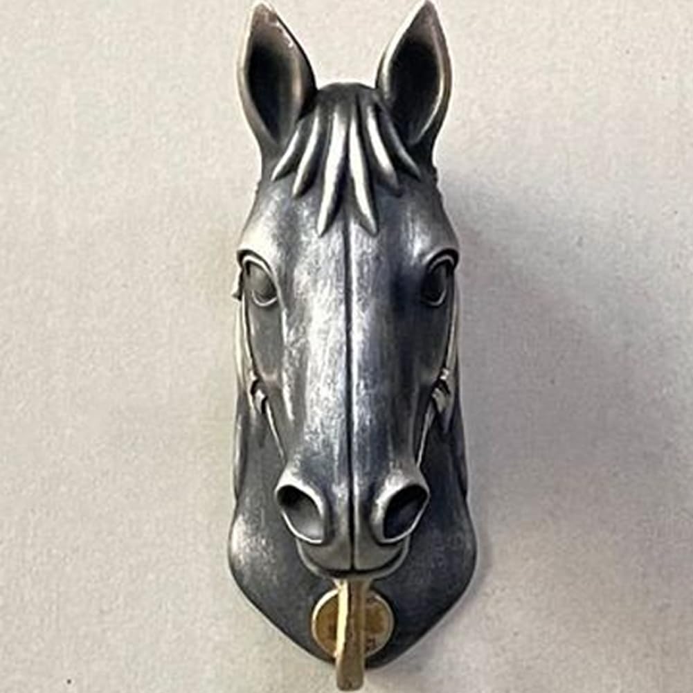 Cabeza De Caballo Herngee Gancho Para La Pared/percha En Fora Anial
