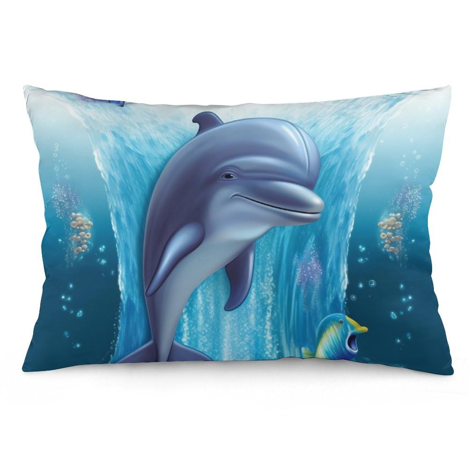 NTVOWPZO 2 Pack Decoration Throw Pillow Covers 16 "x24 Pillowcases Covers Dolphin Pillowcases Modern Farmhouse Home Decor Sofa Cushions Covers for Couch Bed Living Room