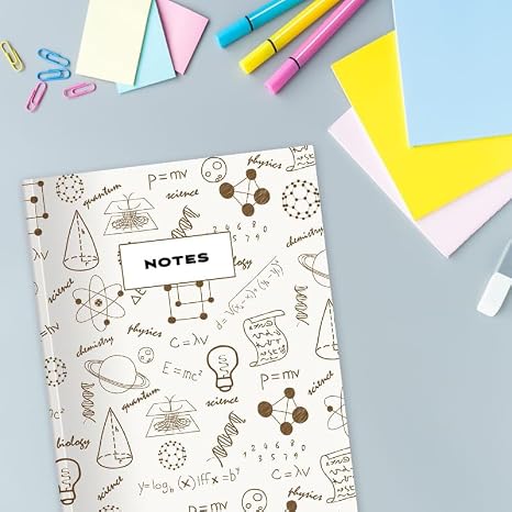 Cornell Notes Notebook: Note Taking with Graph Paper Quad Grid, Index and Numbered Pages, Science