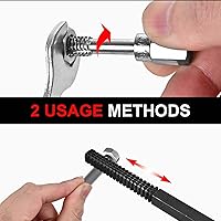 Vista 7 de Juego de cazador de roscas de 42 piezas, kit de reenhebrado para restaurador de roscas, herramienta de reparación de roscas con UNF UNC y tamaños