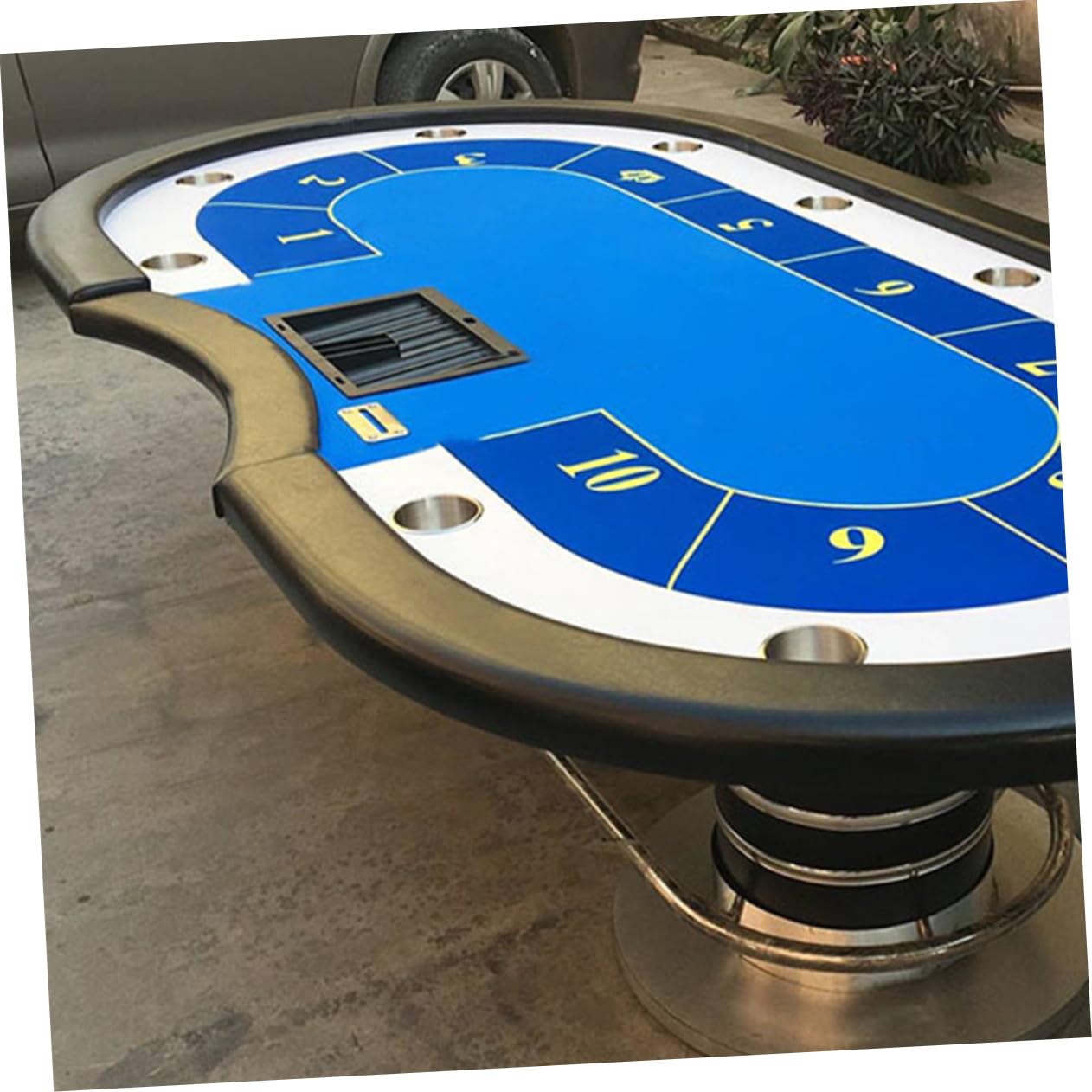 Vassoio Portachip da Tavolo per Poker, Plastica Nera 350 Pezzi