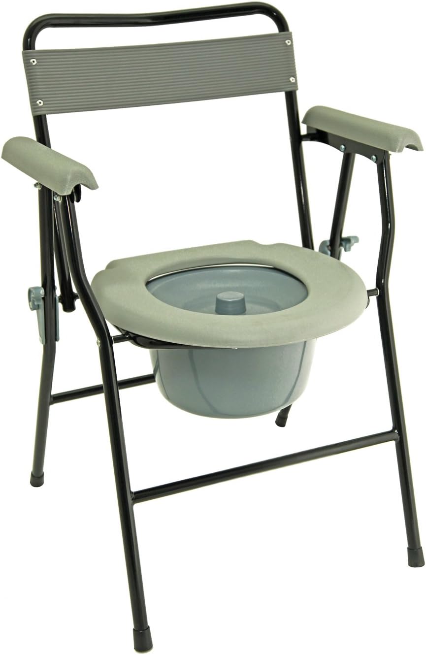 Bedside Shower 2 in 1 Commode Toilet Comes with Bucket and splashguard Lightweight only 5.5kgs (Eligible for VAT Relief Refund in The UK)