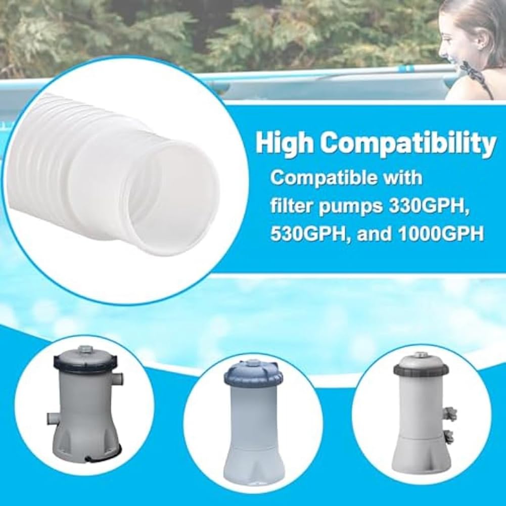Ulisem2 Pezzi Tubo Di Ricambio Per Piscina Fuori Terra, Tubo Di Ricambio Per Piscina Fuori Terra Tubo Di Ricambio Per Pompa Filtro Piscina 59x125 Pollici 88472851 - Foto 11