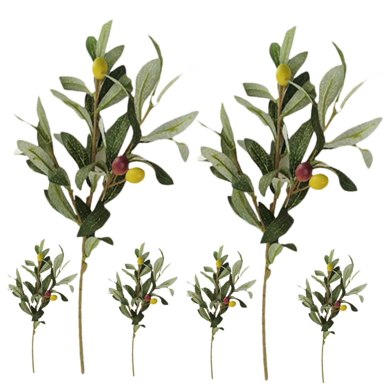 Amosfun 12pezzi Rami Di Ulivo Artificiali Foglie Decorative Per Decorazioni Di Casa Matrimonio Feste e Ufficio Piante Simulazione Realistiche Per Interni Ed Esterni