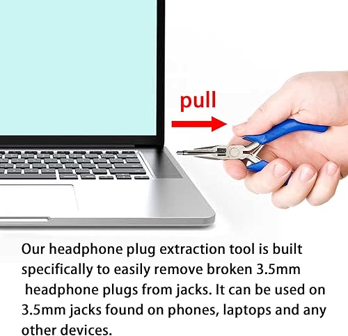 Miniatura 6 de Herramienta de extracción de tapones para auriculares-Herramienta de extracción de punta de auriculares-Quitar el enchufe roto de auriculares del