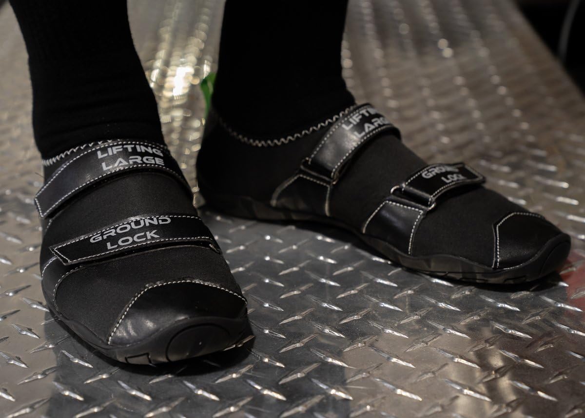 Black Ground Lock Deadlift Slippers Powerlifting Competition Approved (41)