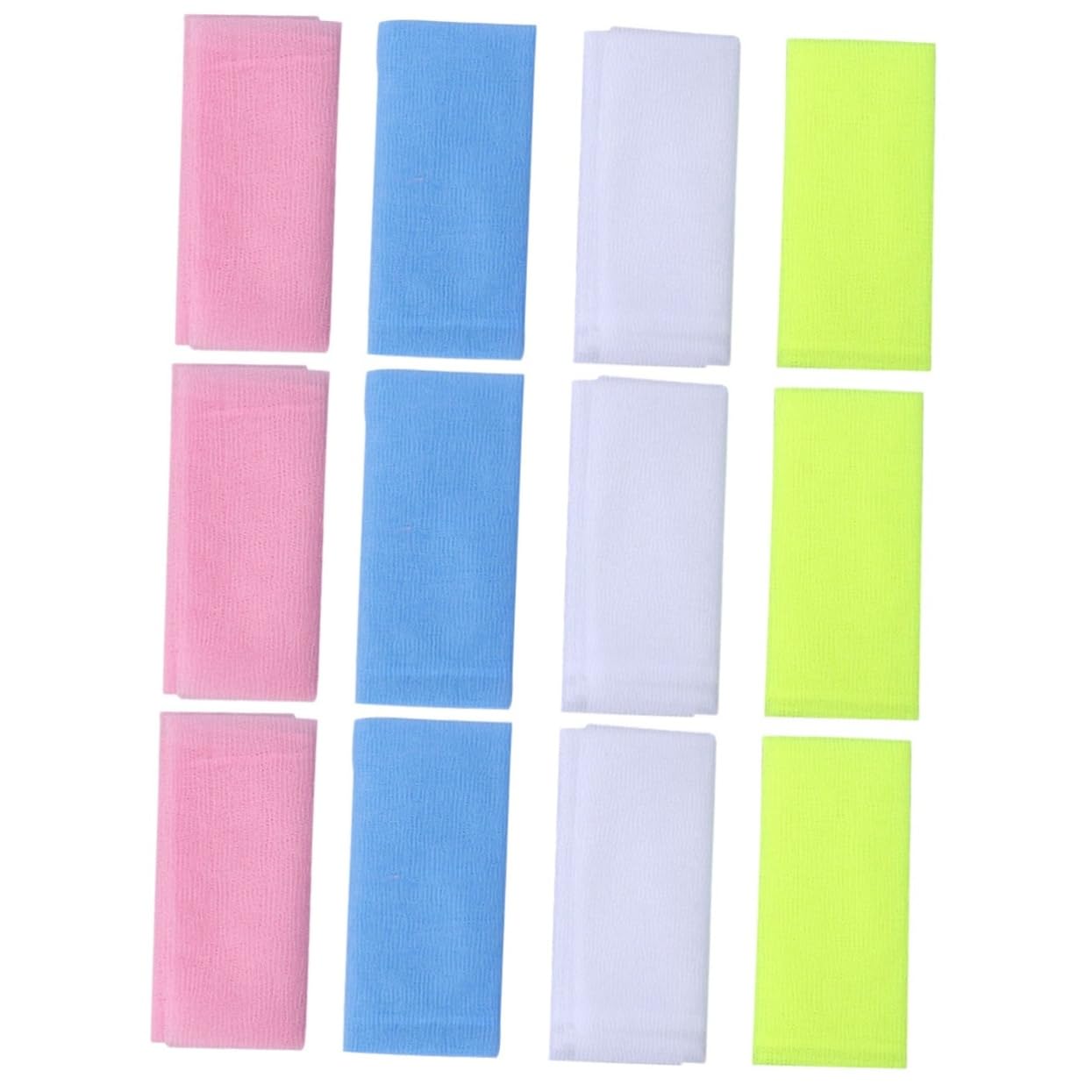 Toalla exfoliante corporal de nailon Angoily para ducha y limpieza de piel 8