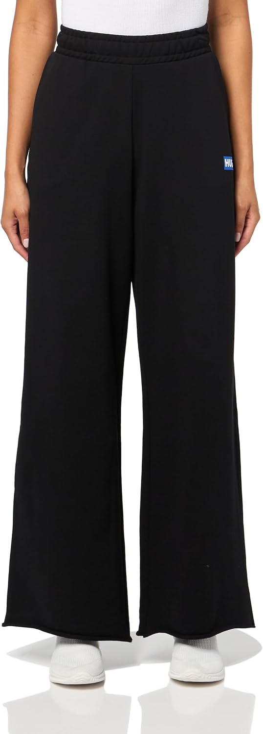 HUGO Women's Box Logo Wide Leg Sweatpants