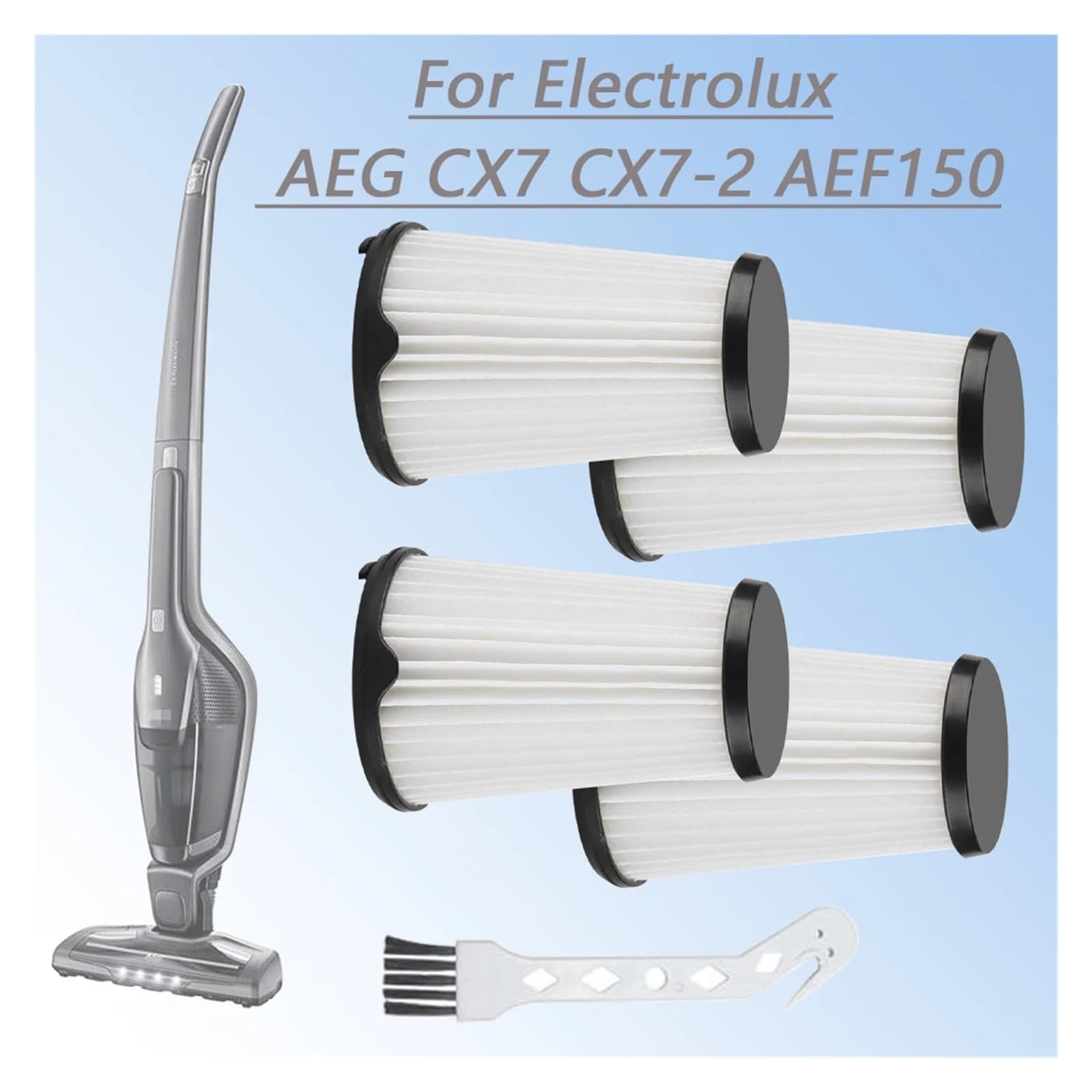 Compatible con AEG CX7 CX7-2 AEF150 EER73DB EER73BP EER73IG aspiradoras Filtro Hepa Accesorio de Repuesto Pieza de Repuesto(10pcs)