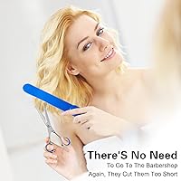 Vista 3 de Tijeras de corte de cabello, kit de corte de cabello para mujeres, herramientas de corte de cabello para el hogar, cortador de flequillo, capas