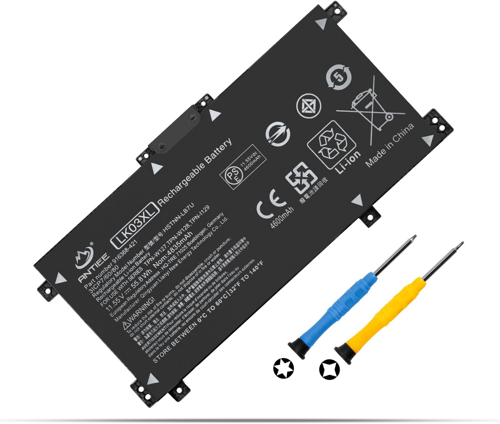 LK03XL 916814-855 Laptop Battery for HP Envy X360 15-bp000 15m-bp1xx 15m-bq1xx 15m-bp012dx 15-cn0xxx 15- bp003nx Envy 17 17t-ae100 cto 2rx66av