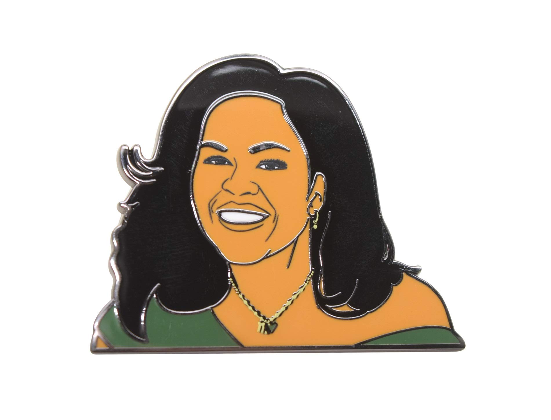 ASVP Shop Michelle Obama Enamel Pin First Lady Soft Jewelry Badge Lapel USA President