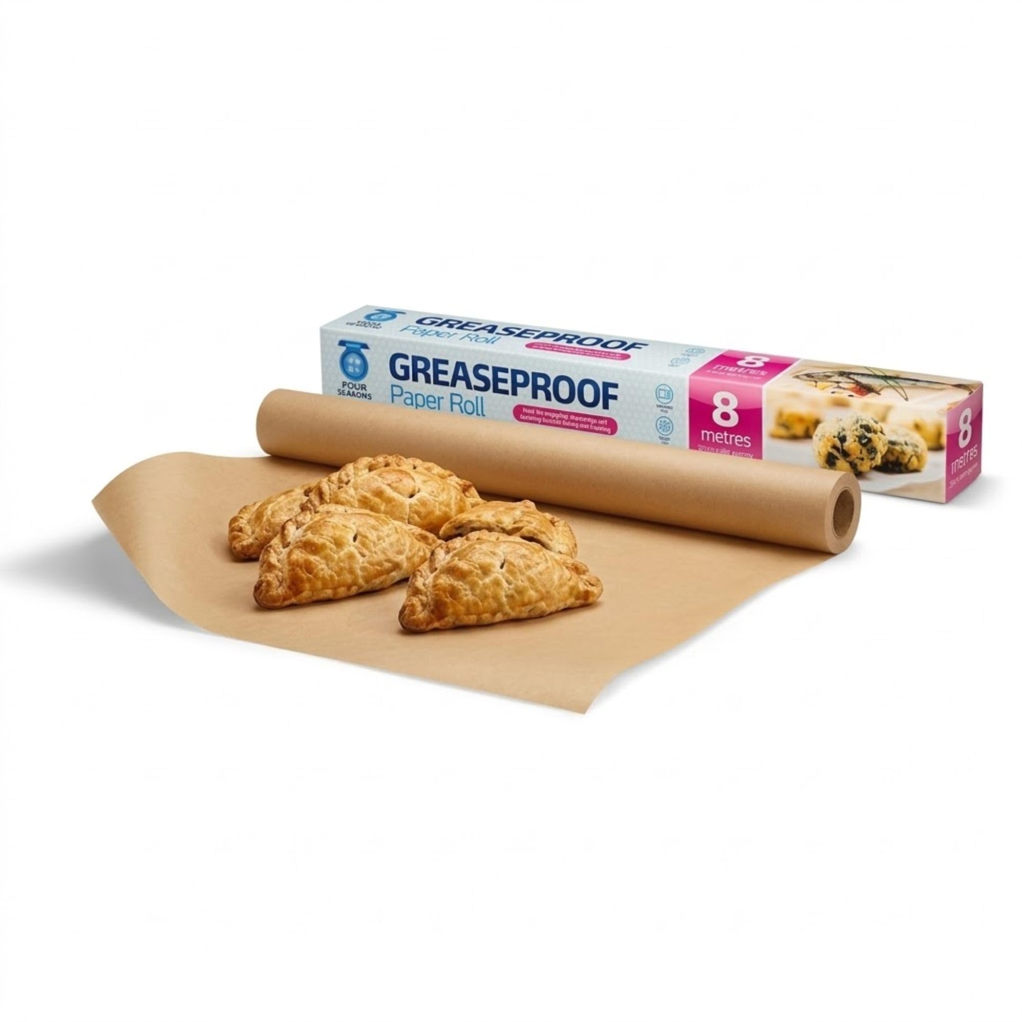 Greaseproof Paper Roll – 8M x 38cm, Non-Stick & Heat-Resistant Baking & Cooking Paper