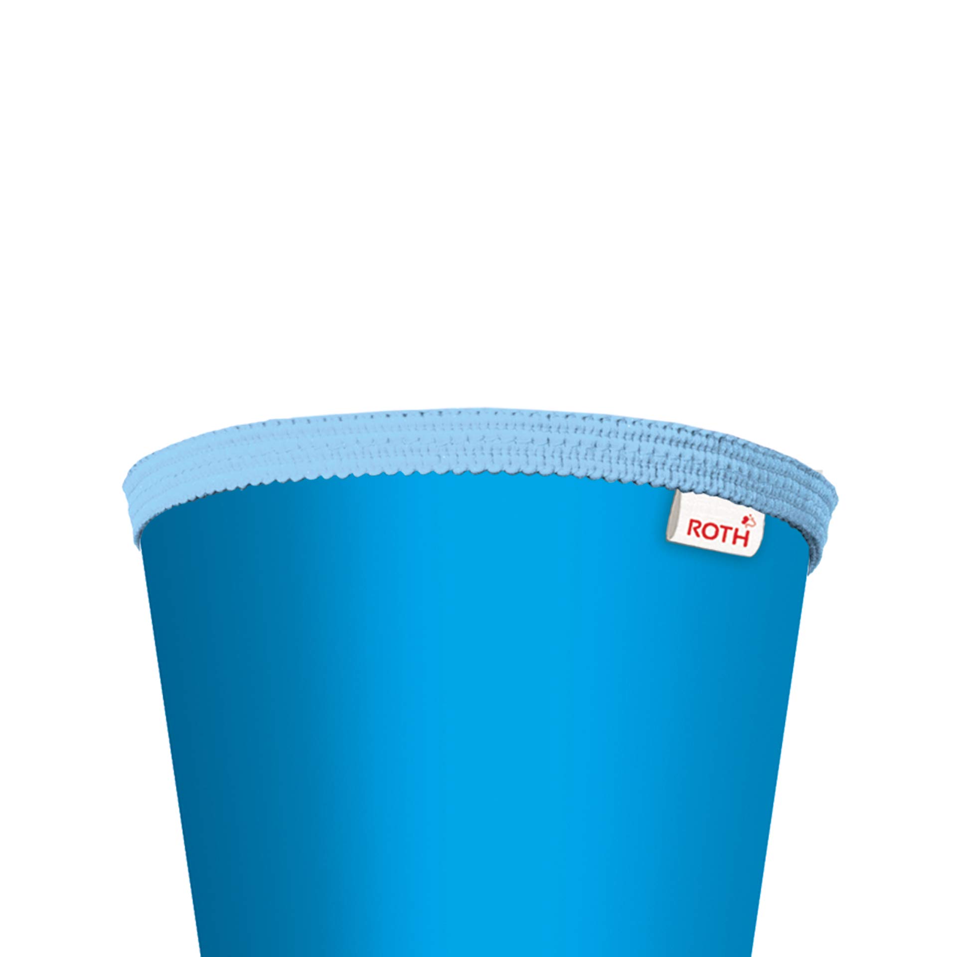 ROTH Bastelschultüte 70cm pazifikblau blau rund - Schultüte mit Stabiler Rot(h)-Spitze mit Filz-Verschluss